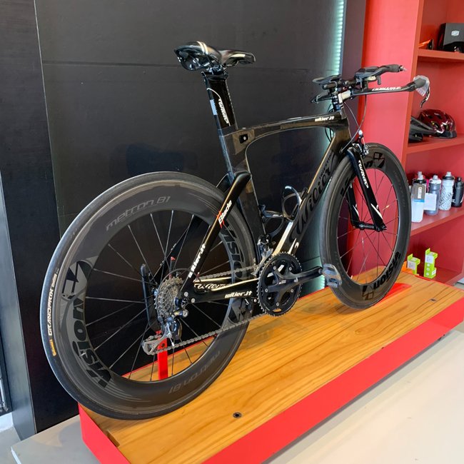 Bicicleta Wilier Triestina Blade Aro 700 105 20v Preto Fosco e Branca - Seminova