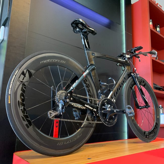Bicicleta Wilier Triestina Blade Aro 700 105 20v Preto Fosco e Branca - Seminova