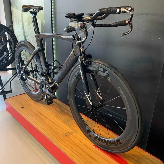 Bicicleta Wilier Triestina Blade Aro 700 105 20v Preto Fosco e Branca - Seminova