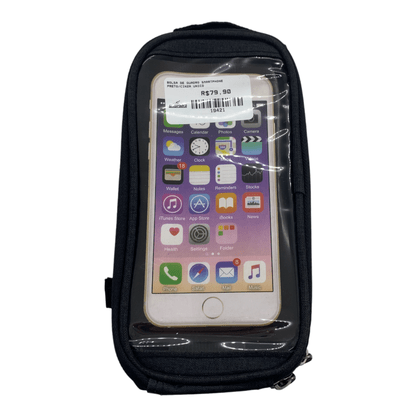 Bolsa de Quadro Smartphone Preto e Cinza