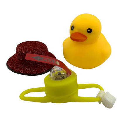 Buzina Pato Amarelo com Chapéu Vermelho