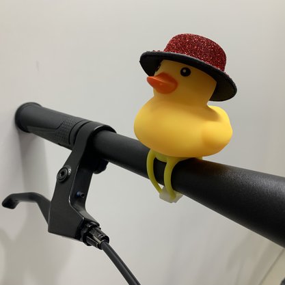 Buzina Pato Amarelo com Chapéu Vermelho