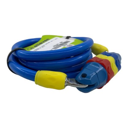 Cadeado Elleven Espiral Infantil Azul 8mm x 1.2m