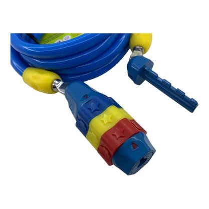 Cadeado Elleven Espiral Infantil Azul 8mm x 1.2m