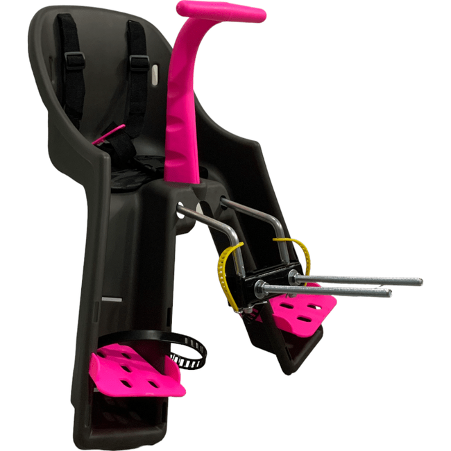 Cadeirinha Dianteira Kalf KF400 Grafite e Rosa