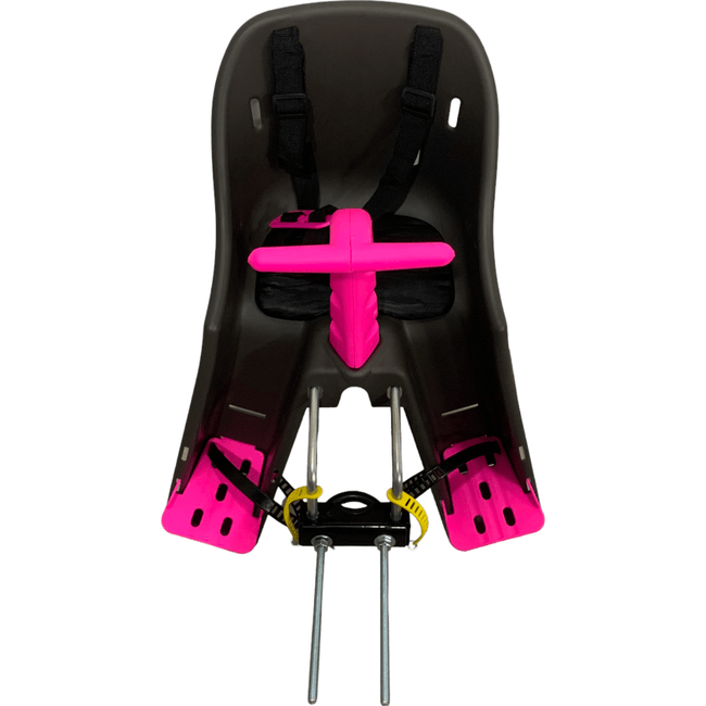 Cadeirinha Dianteira Kalf KF400 Grafite e Rosa