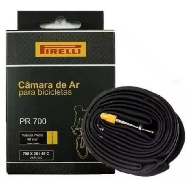 Câmara 700x28 /45c Pirelli 48mm Bico Fino