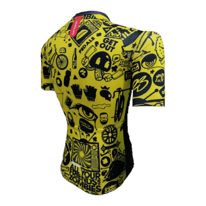 Camisa Barbedo Infantil Saltão Raglan Amarelo