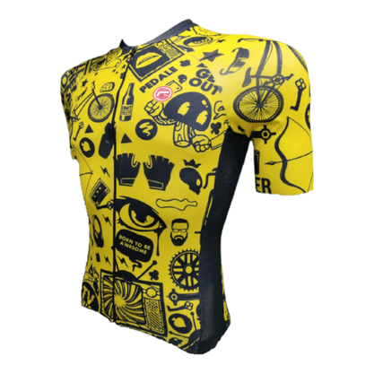 Camisa Barbedo Infantil Saltão Raglan Amarelo