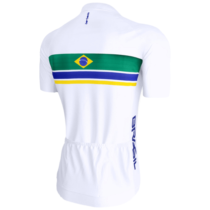 Camisa Barbedo Masculino Raglan Brasil Branco e Verde