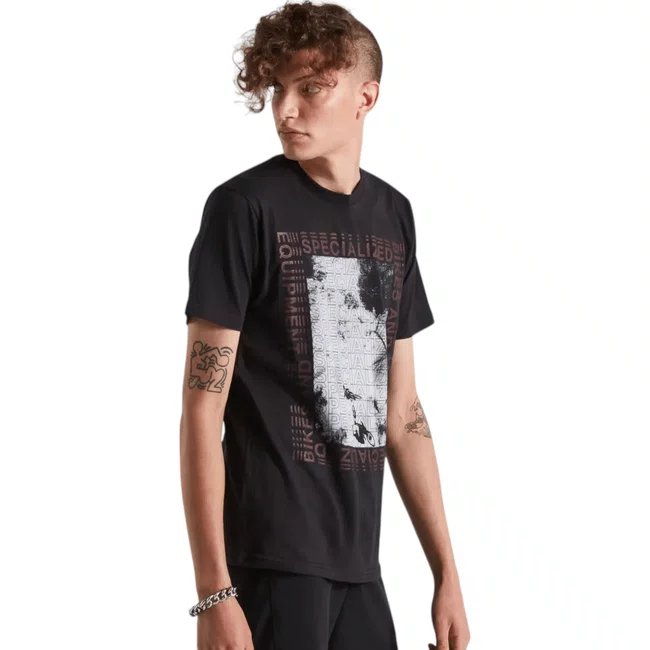 Camisa Casual Specialized Manga Curta Masculina Driven Black