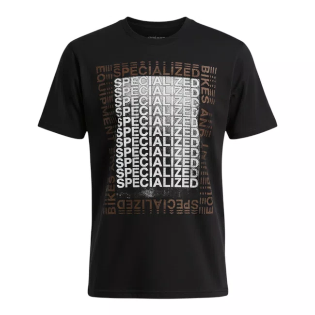 Camisa Casual Specialized Manga Curta Masculina Driven Black