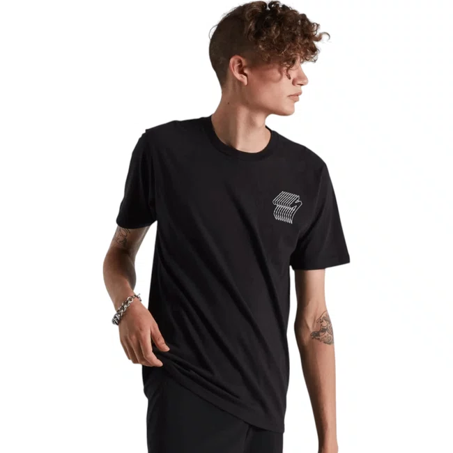 Camisa Casual Specialized Manga Curta Masculina Revel Black