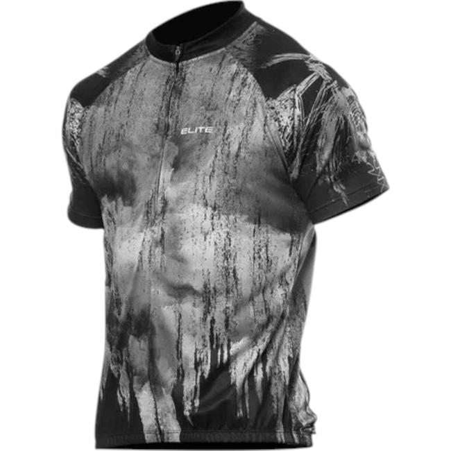 Camisa Ciclismo Elite Masculina Preto e Colorida