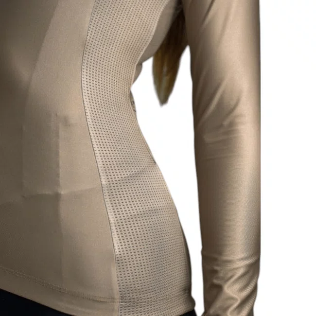 Camisa Ciclismo Free Force Manga Longa Feminina Training Mascavo
