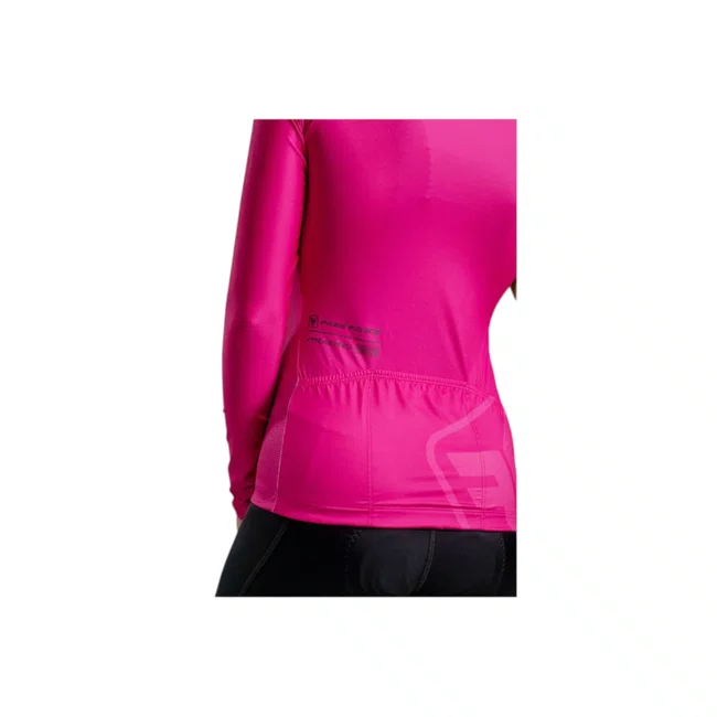 Camisa Ciclismo Free Force Training Manga Longa Candy Rosa