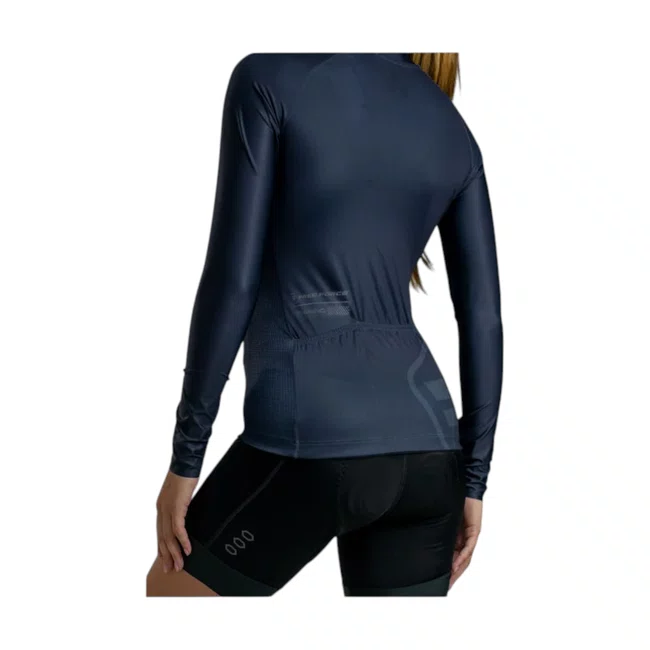 Camisa Ciclismo Free Force Training Manga Longa Gravity Chumbo