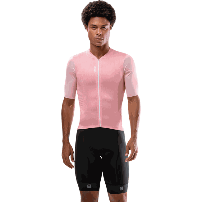 Camisa Ciclismo Jersey Masculina Manga Curta Euro Furbo Rosa