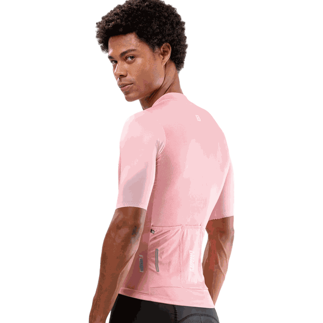 Camisa Ciclismo Jersey Masculina Manga Curta Euro Furbo Rosa