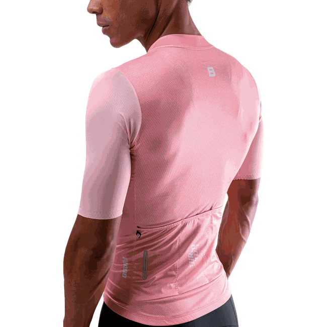 Camisa Ciclismo Jersey Masculina Manga Curta Euro Furbo Rosa