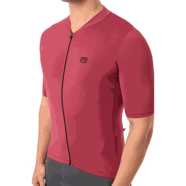 Camisa Ciclismo Unissex Manga Curta Euro Furbo Cherry Bordo