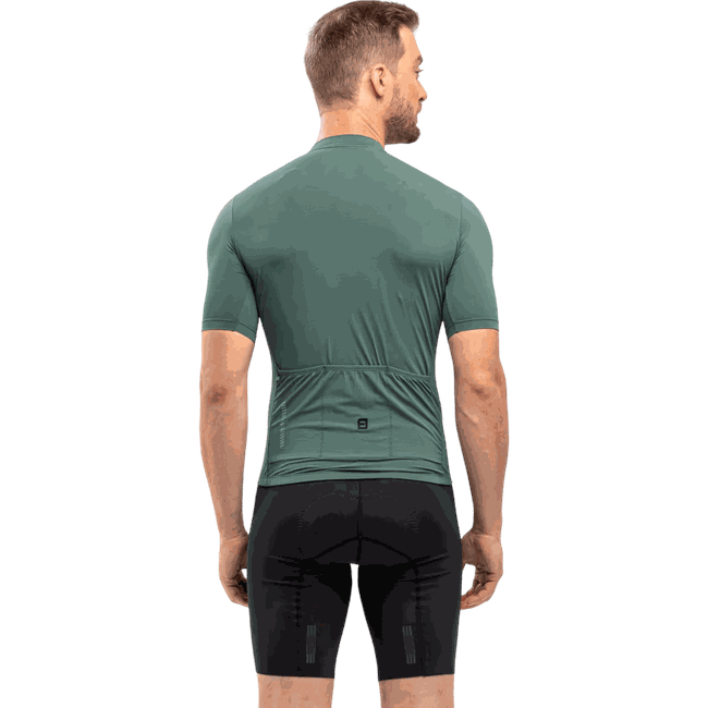 Camisa Ciclismo Unissex Manga Curta Euro Furbo Verde Militar
