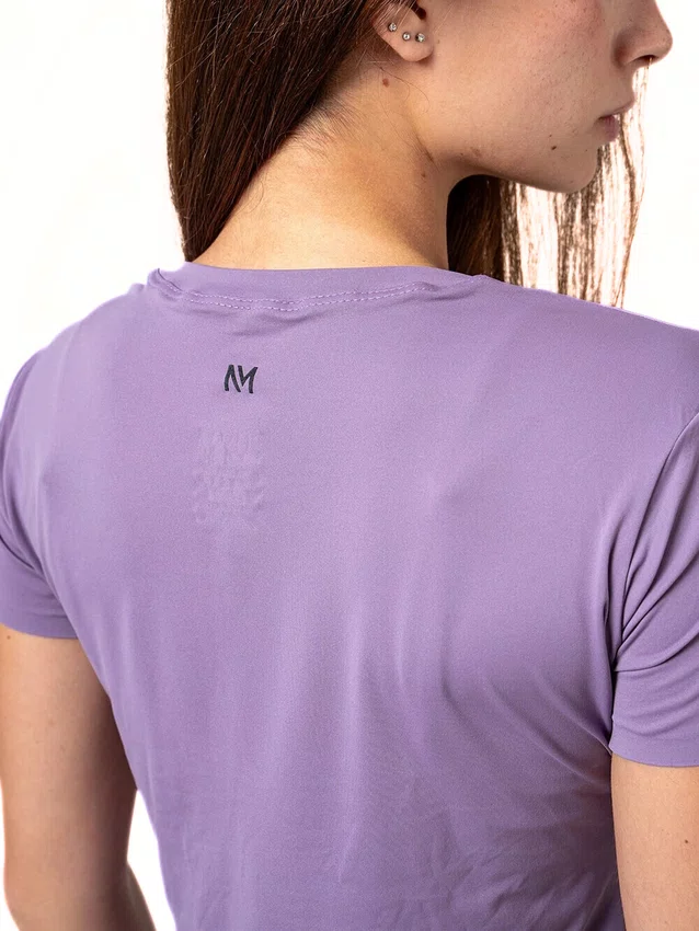 Camisa Feminina Nomad Trail Run Manga Curta Roxa
