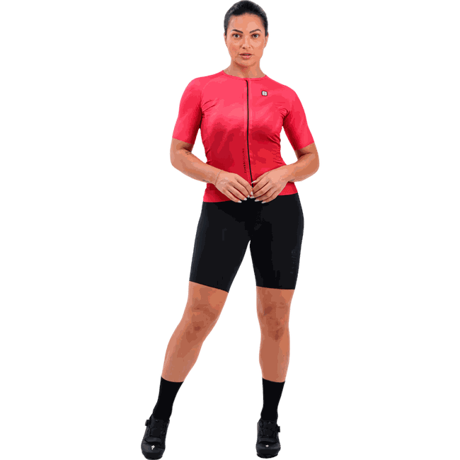 Camisa Manga Curta Feminina Furbo Donna Ragazza Match Vermelho