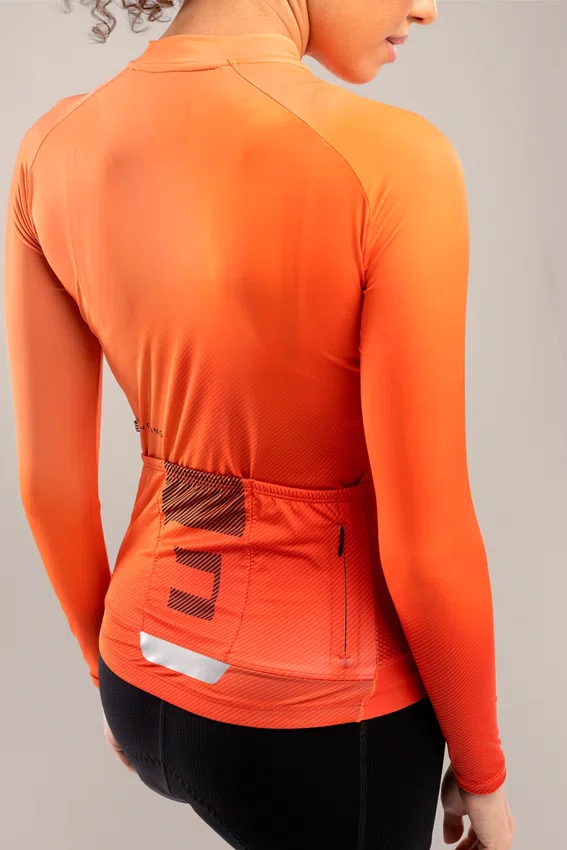 Camisa Jersey Donna Ragazza Manga Longa Feminina Apricot