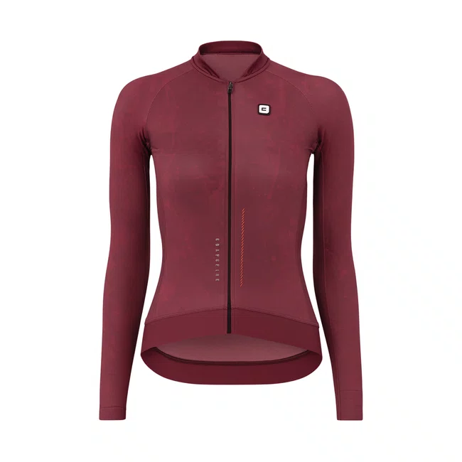 Camisa Jersey Furbo Manga Longa Feminina Borgonha Bordo