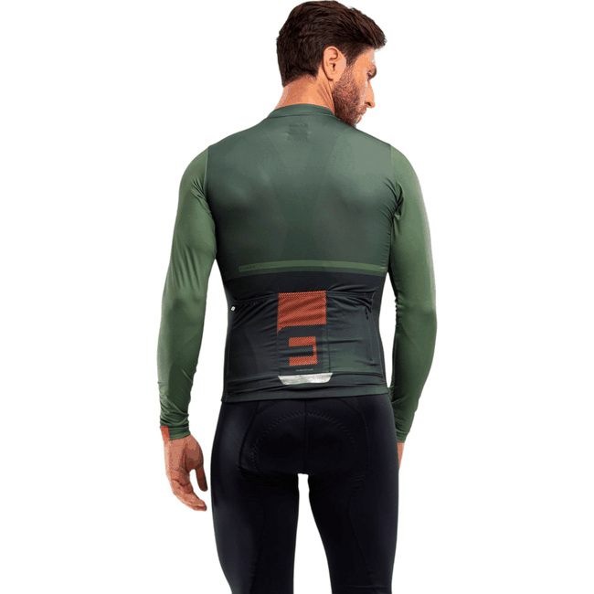 Camisa Jersey Furbo Manga Longa Masculina Euro Invicta Verde Escuro e Verde Claro