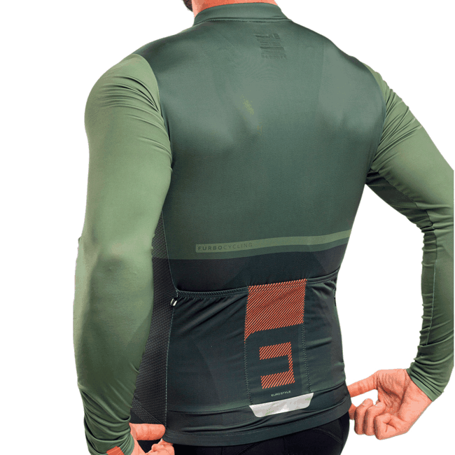 Camisa Jersey Furbo Manga Longa Masculina Euro Invicta Verde Escuro e Verde Claro