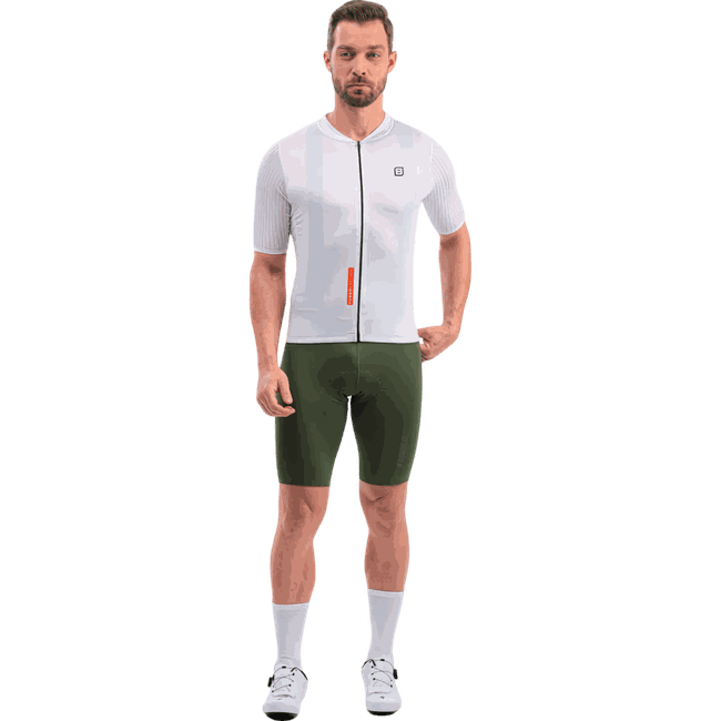 Camisa Jersey Masculina Manga Curta Furbo Euro Supreme Branca e Laranja