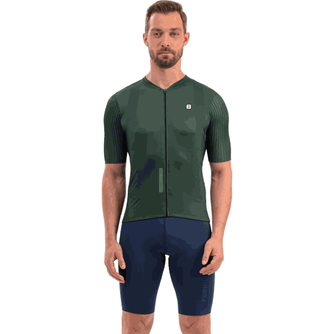 Camisa Jersey Masculina Manga Curta Furbo Euro Supreme Verde Escuro