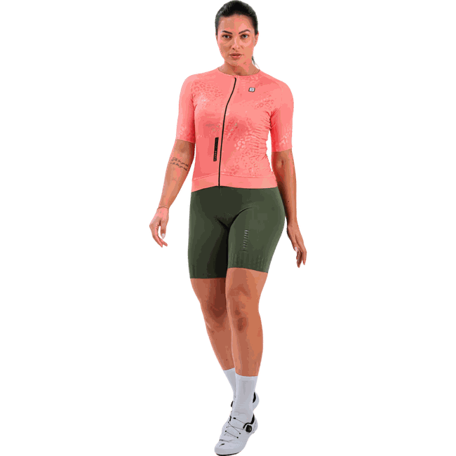 Camisa Manga Curta Feminina Furbo Donna Ragazza Panther Salmão