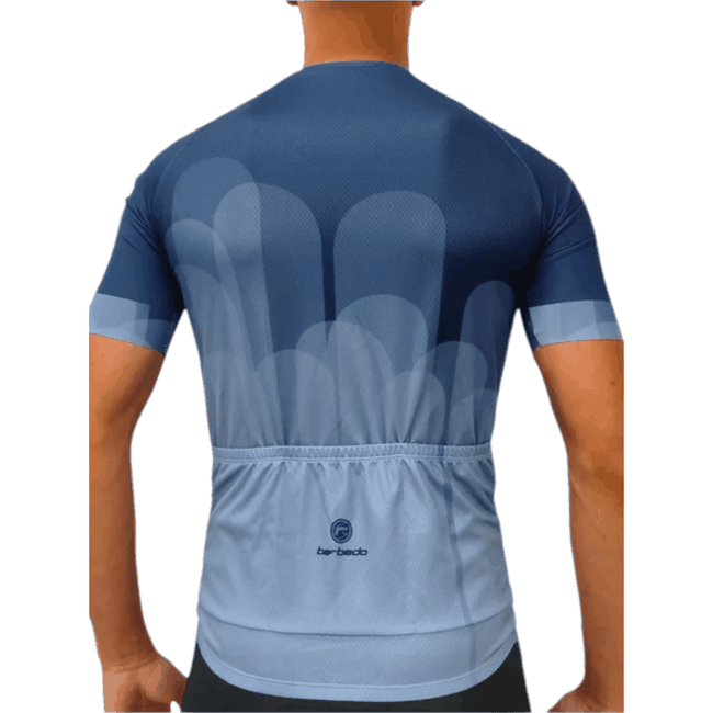 Camisa Masculina Portet Manga Curta Barbedo Calascio Azul
