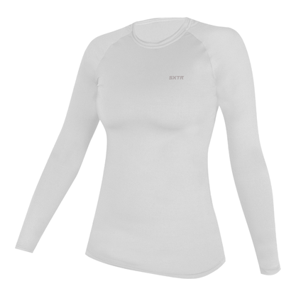Camisa Manga Longa Segunda Pele Sport Xtreme Poliamida Feminino Branco