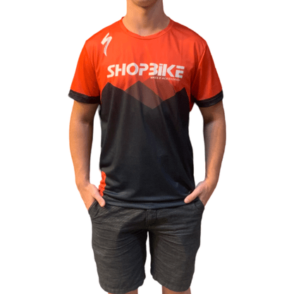 Camisa Shopbike Casual Enduro Preto e Vermelho