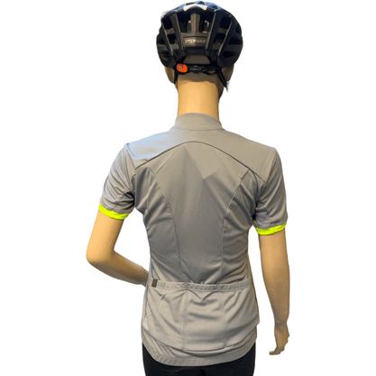 Camisa Specialized RBX Sport Manga Curta Feminina Cinza e Amarelo