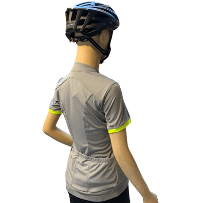 Camisa Specialized RBX Sport Manga Curta Feminina Cinza e Amarelo