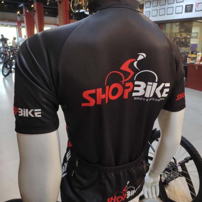 Camisa Sport Xtreme Shop Bike Sport Preto e Vermelho