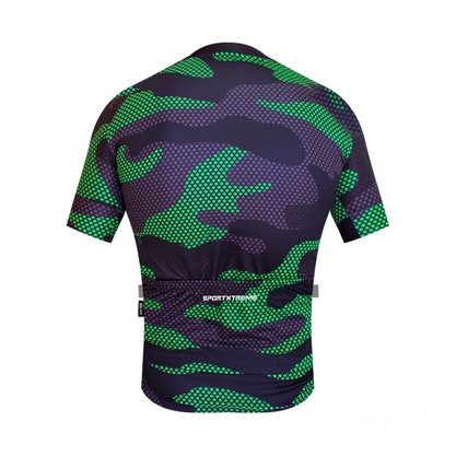 Camisa Sport Xtreme Slim Cargo Masculino Preto e Verde