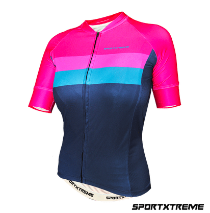 Camisa Sport Xtreme Slim Livade Feminino Rosa e Azul