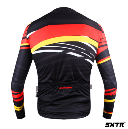 Camisa SportXtreme Slim Manga Longa Alemanha Masculino Vermelho e Amarelo