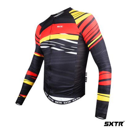 Camisa SportXtreme Slim Manga Longa Alemanha Masculino Vermelho e Amarelo