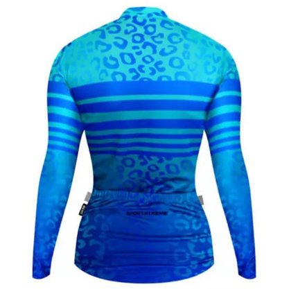 Camisa SportXtreme Slim Manga Longa Animali Feminino Azul