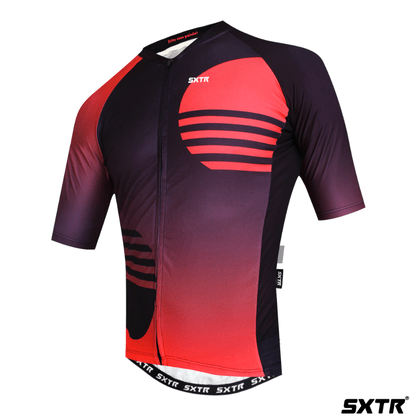 Camisa Sport Xtreme Slim Horizon Masculino Preto e Vermelho