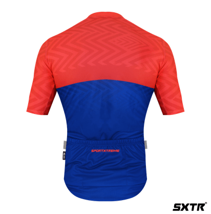 Camisa Sport Xtreme Slim Voltz Masculino Laranja e Azul