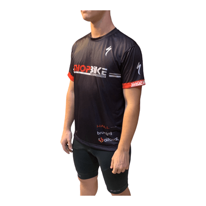Camiseta Casual Shopbike Notus Preto e Vermelho