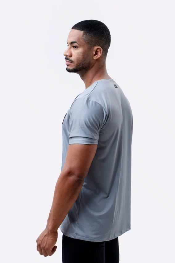 Camiseta hupi masculino dakar cinza/preto
